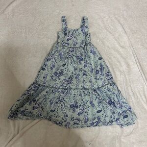 Blue Floral seahorse Tiered Sundress 🌊